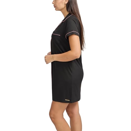 BCBGMAXAZRIA Women's Short Sleeve Nightshirt