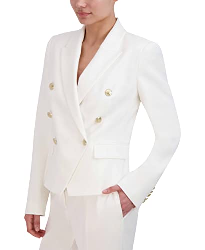 BCBGMAXAZRIA Women's V-Neck Long-Sleeve Fitted Blazer