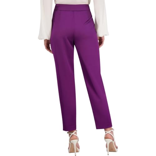 BCBG MAX AZRIA Women's Slim Fit Satin Pants